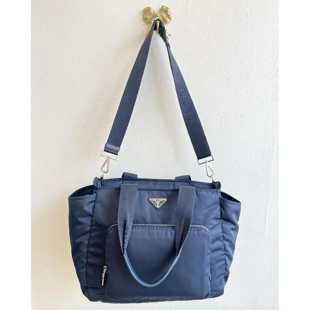 Prada vela baby bag navy hotsell