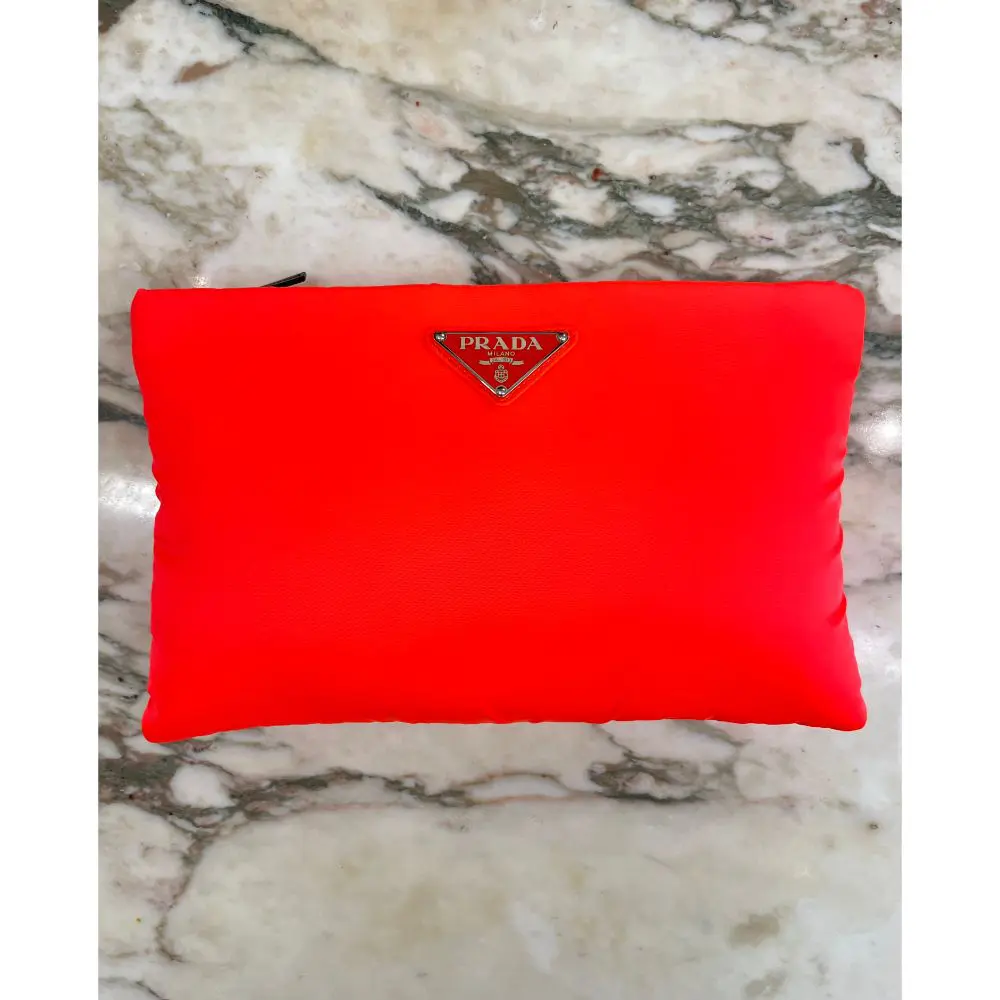 Prada 2018 Tessuto fluorescent clutch