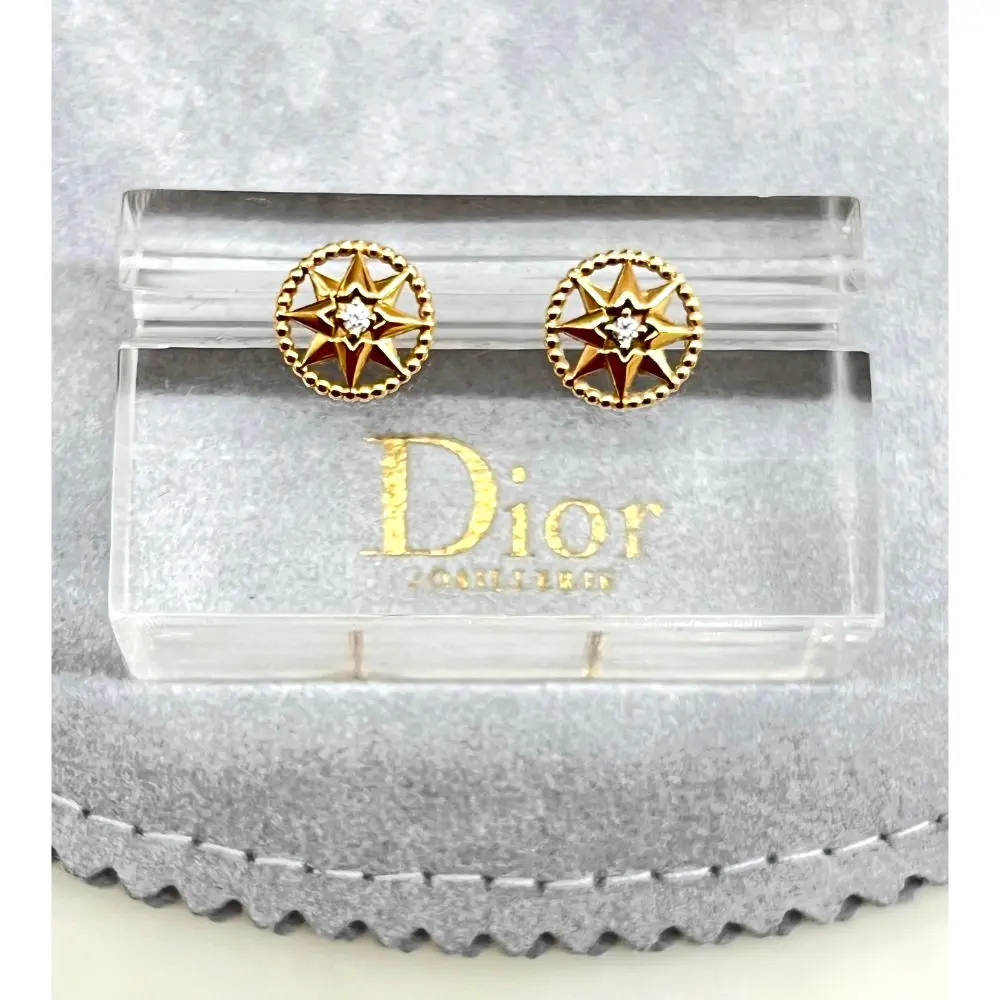 Dior Rose de Vents gold earring