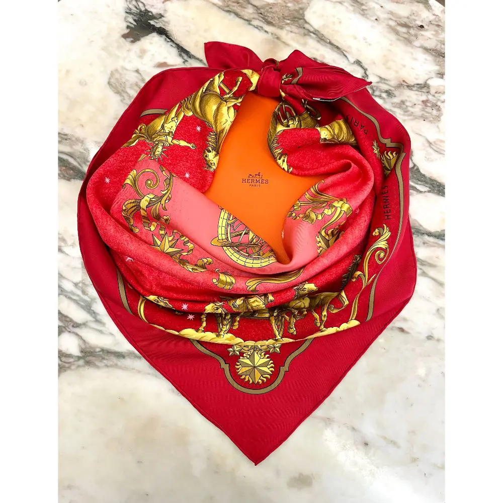 Hermès Cosmos silk scarf