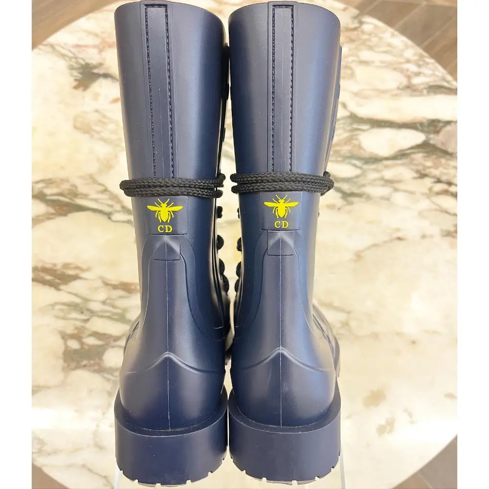 Dior camp blue rainboot - sz 38