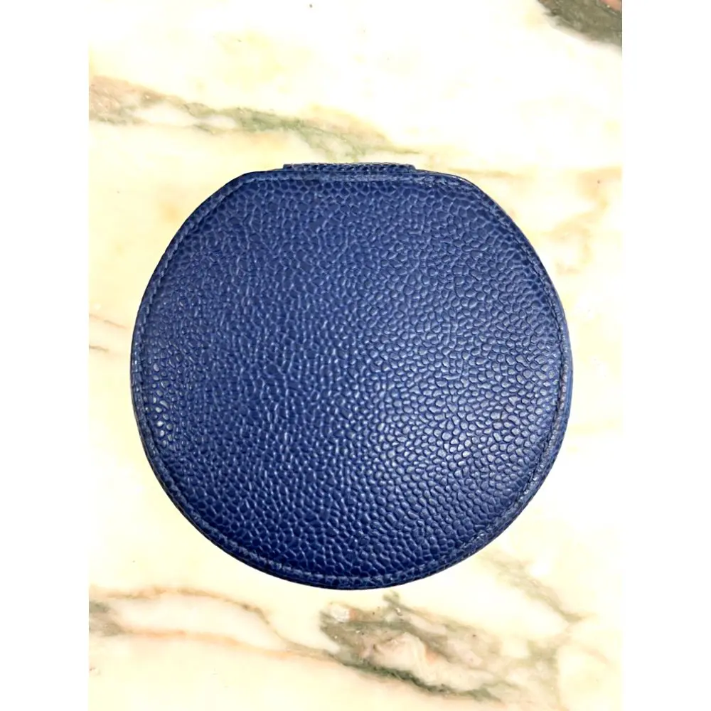 Chanel vintage round vanity case