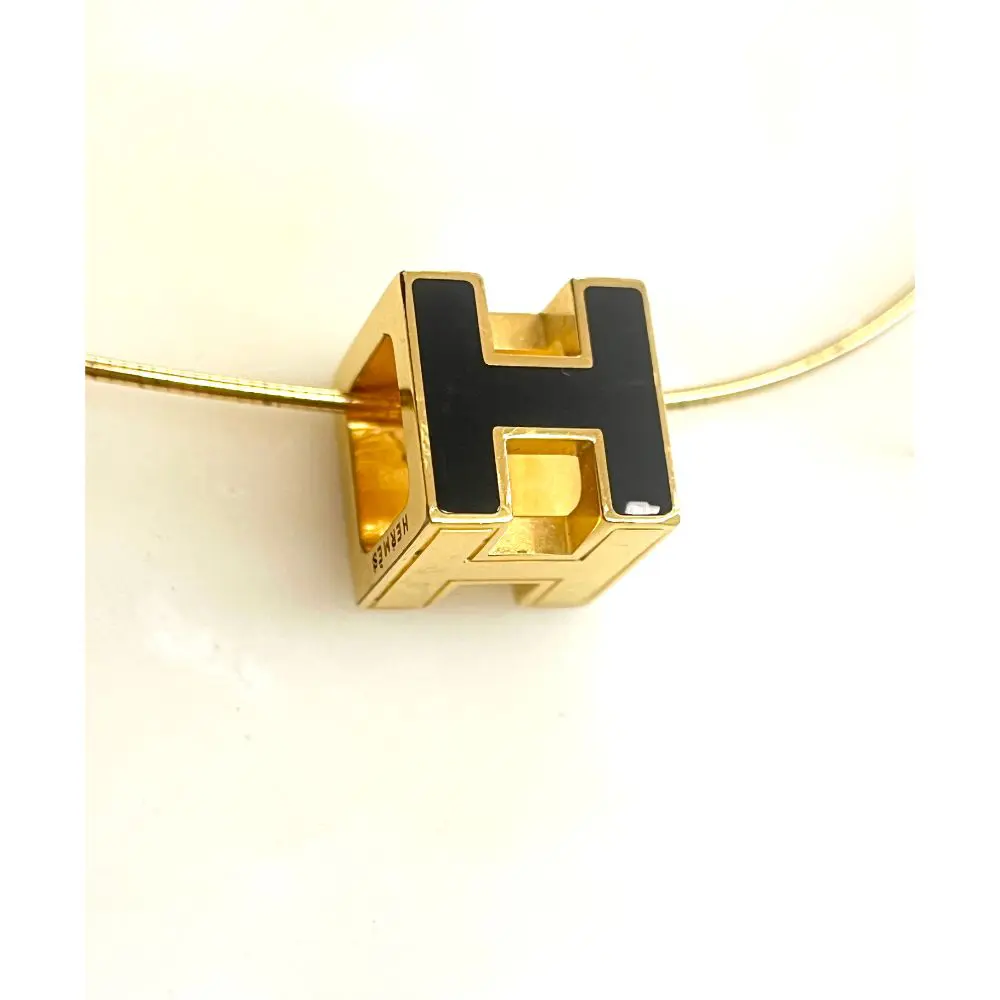 Hermès Cage d'H pendant necklace