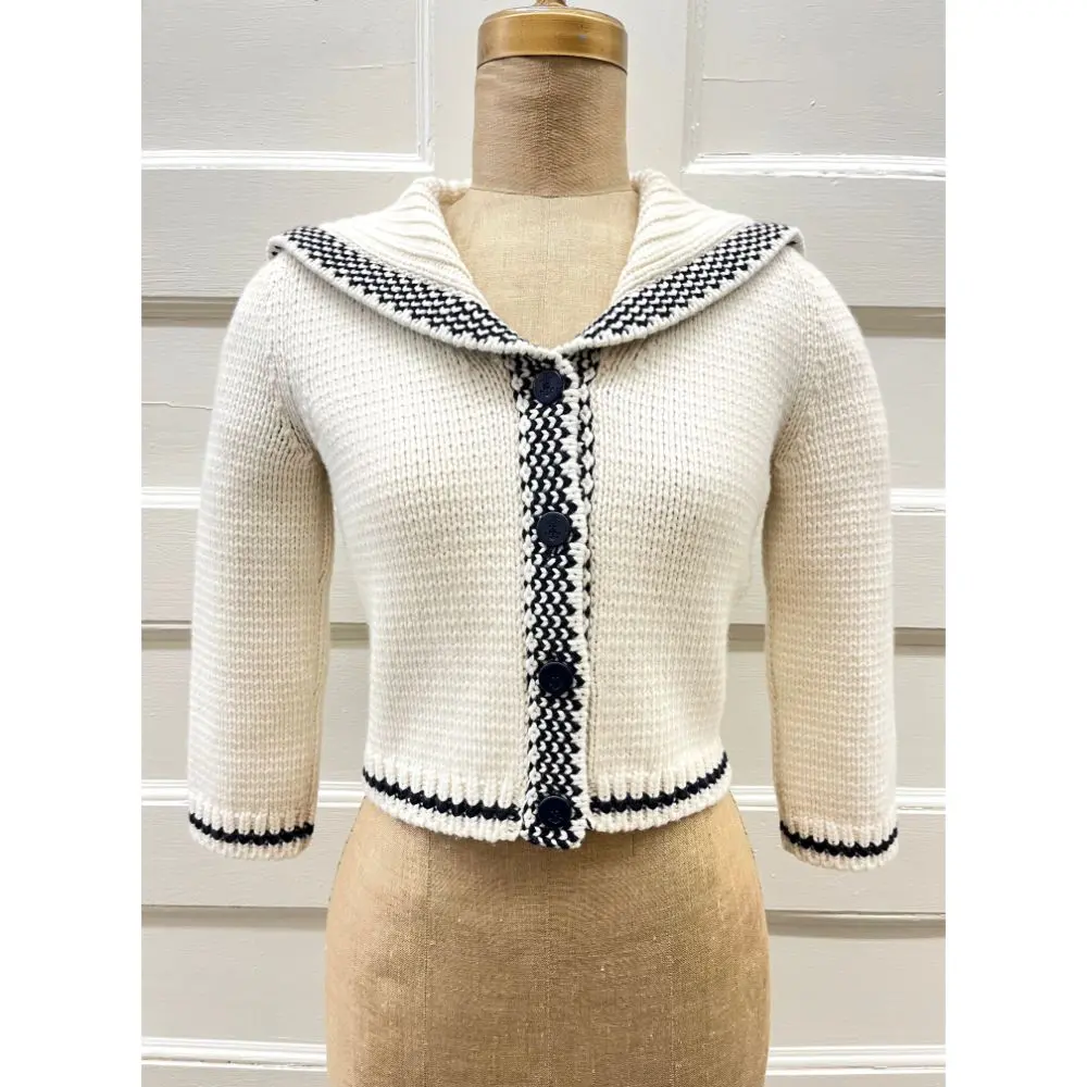 Dior 2021 Mariniere sailor cardigan