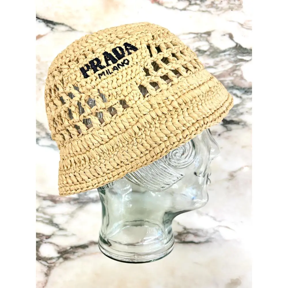 Prada crochet bucket hat