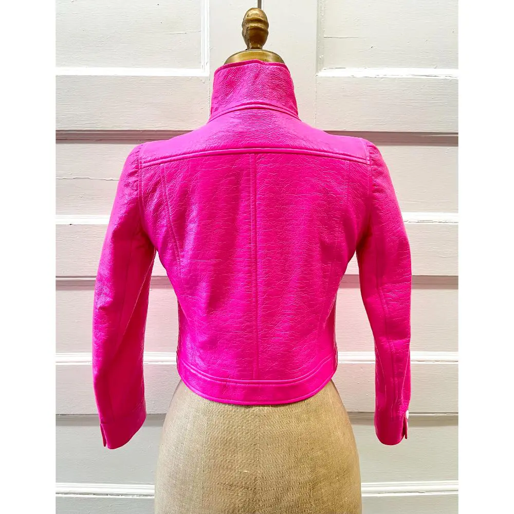 Courrèges pink vinyl jacket