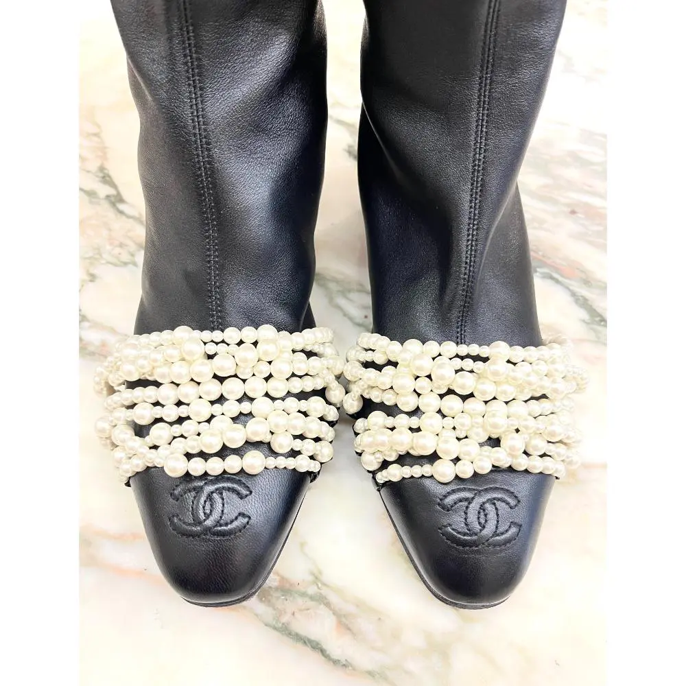 Chanel 2017 Tall Boots - sz 38.5