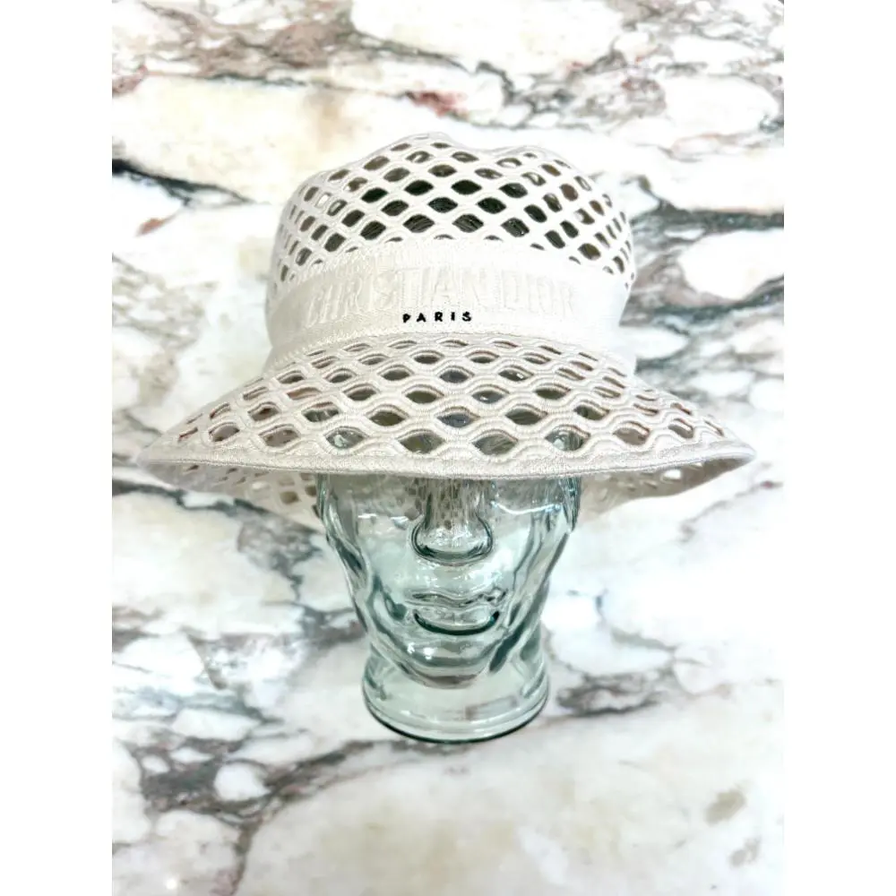 Christian Dior mesh hat