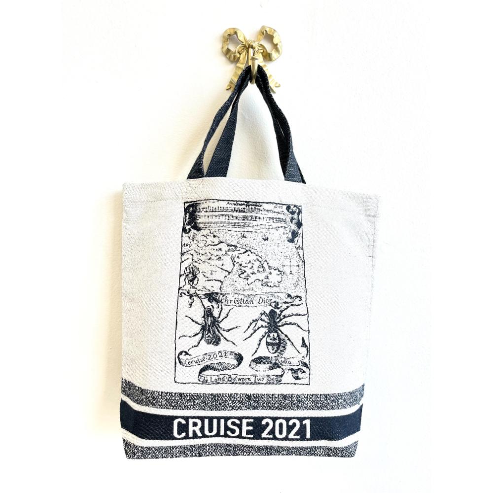 Dior 2021 Cruise nature print canvas tote