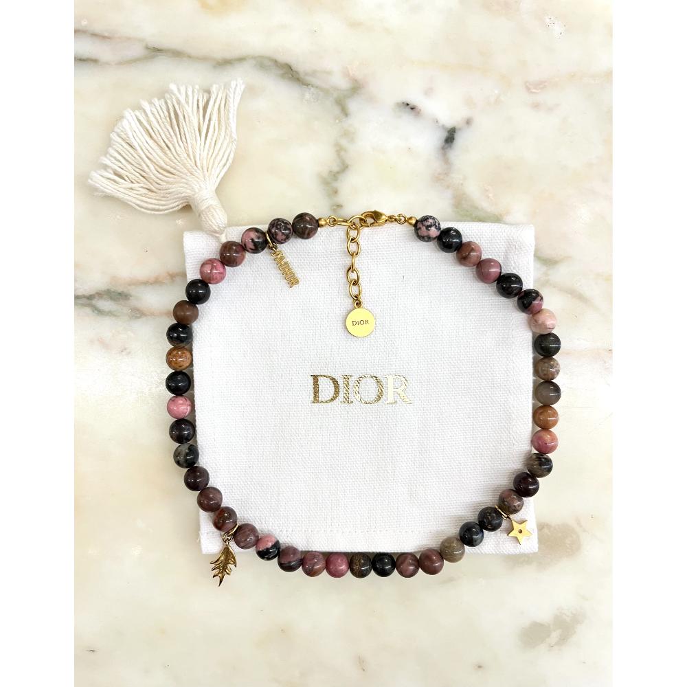 Dior Jadoir stone bead necklace/bracelet