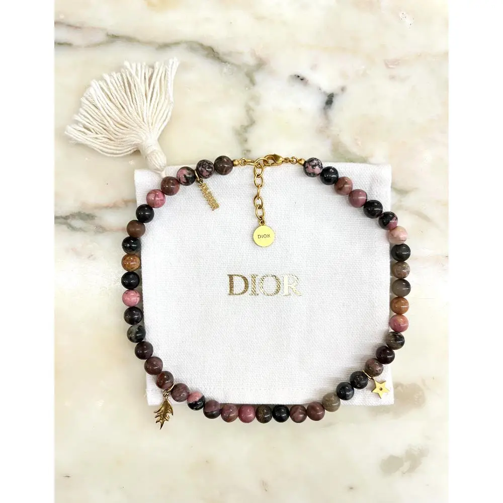 Dior Jadoir stone bead necklace/bracelet