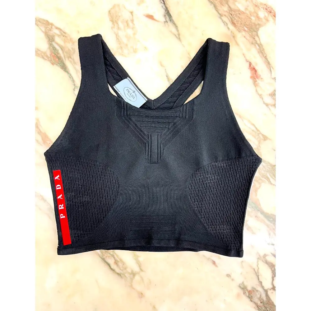 Prada cropped sports tank top