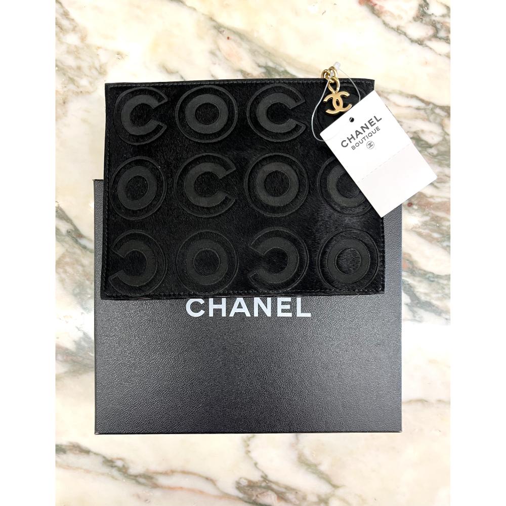 Chanel COCO pony hair pouch