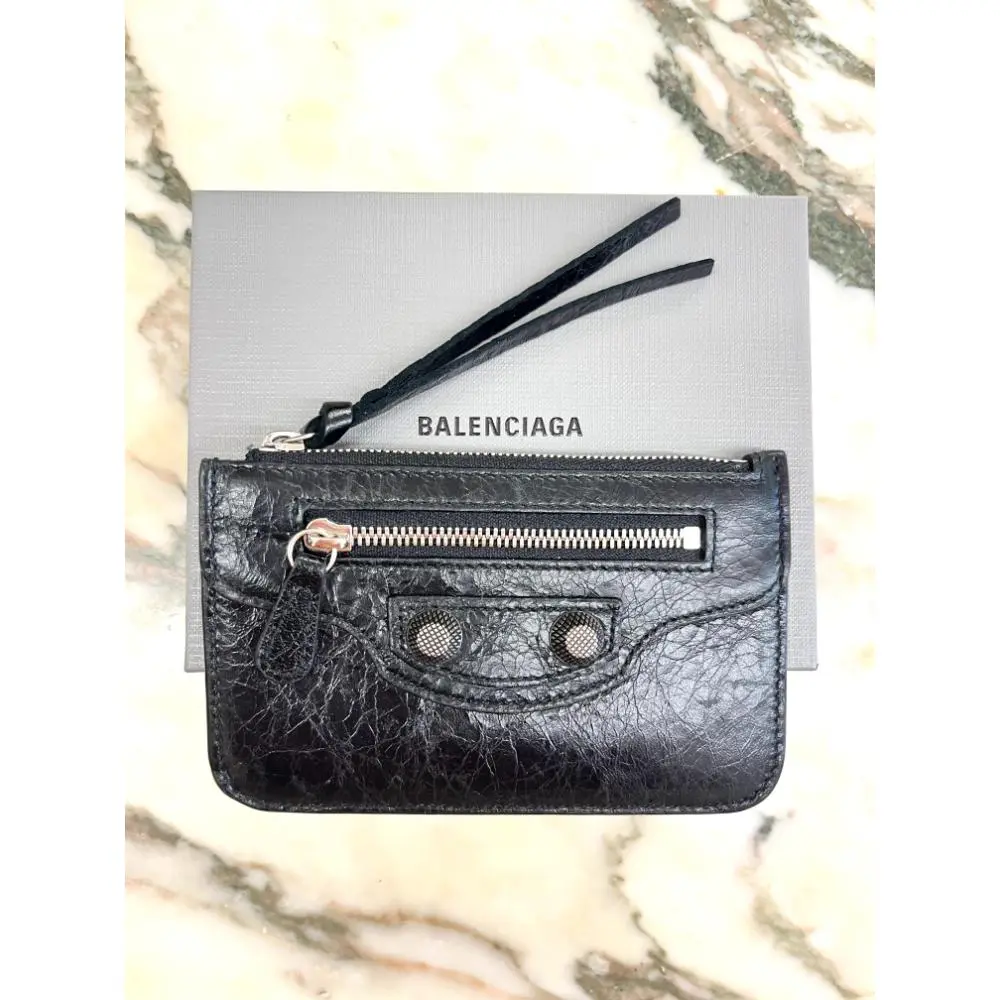 Balenciaga studded wallet online