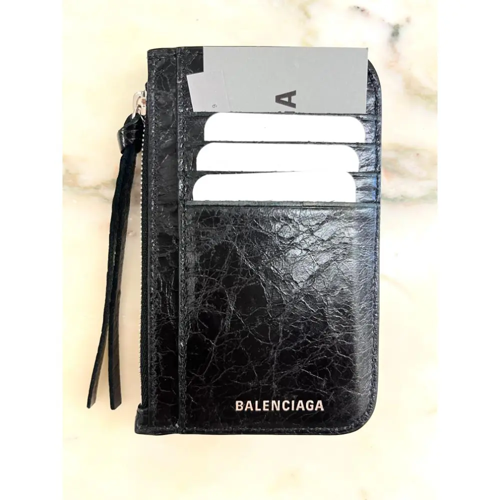 Balenciaga Le Cagole long coin and card holder