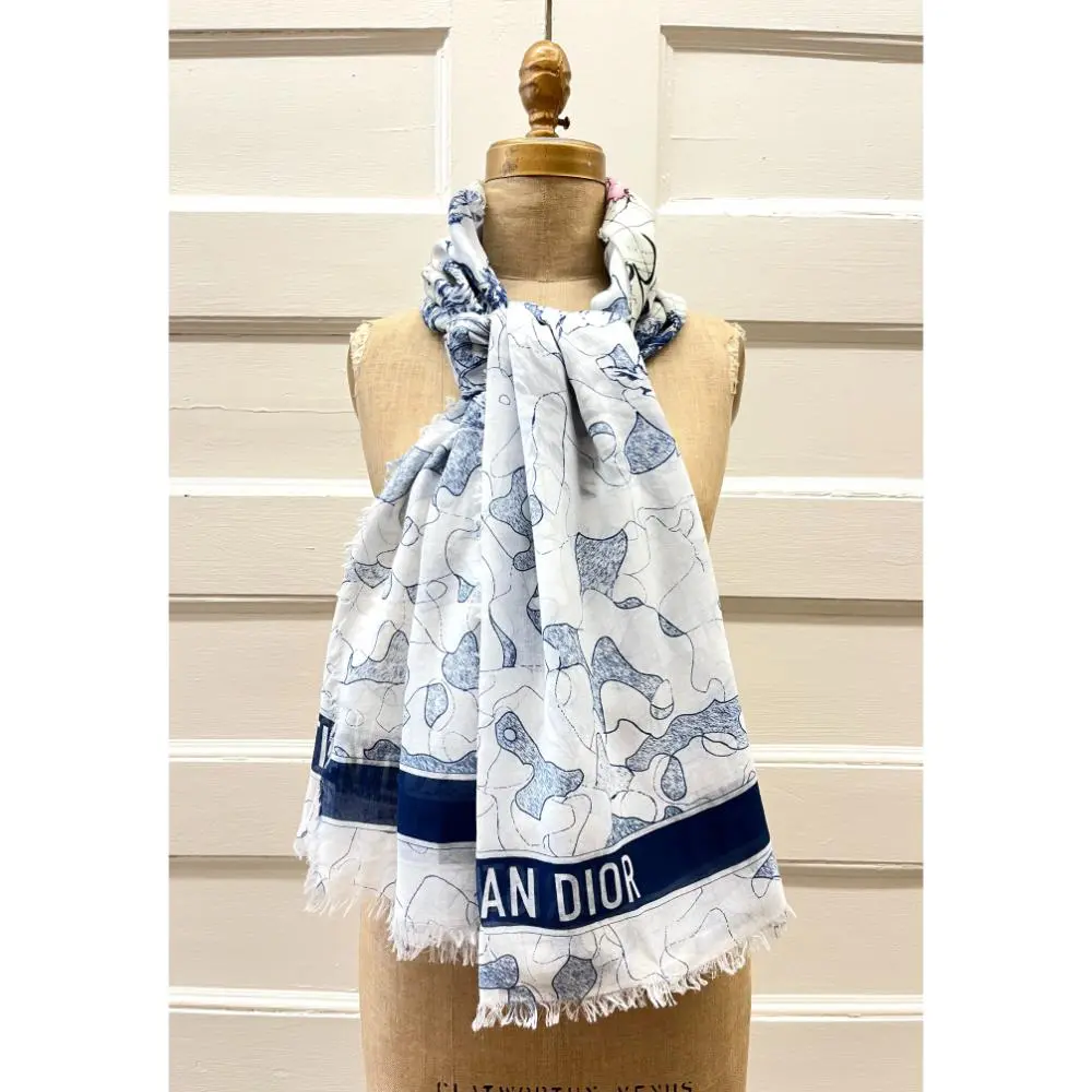 Dior Around the World cotton scarf/pareo