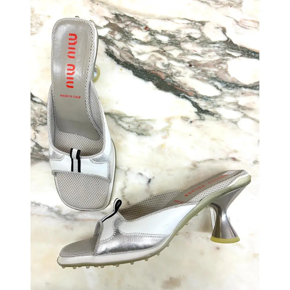 Miu Miu vintage 90's sporty mules ~ sz 40