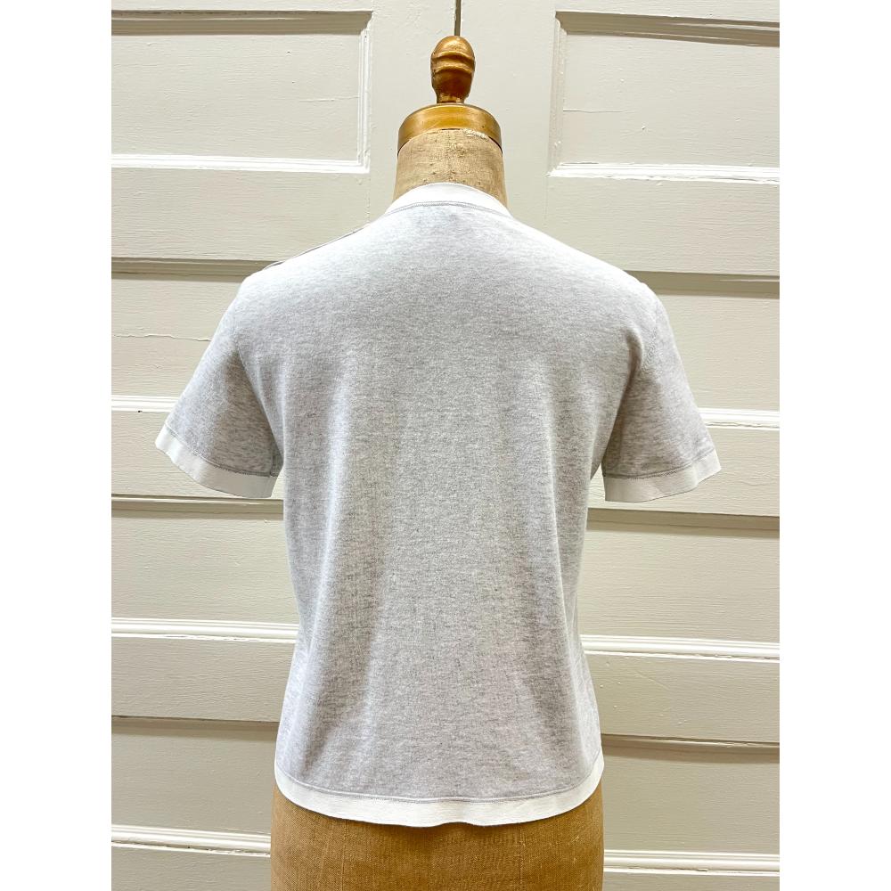Chanel painted grey t-shirt