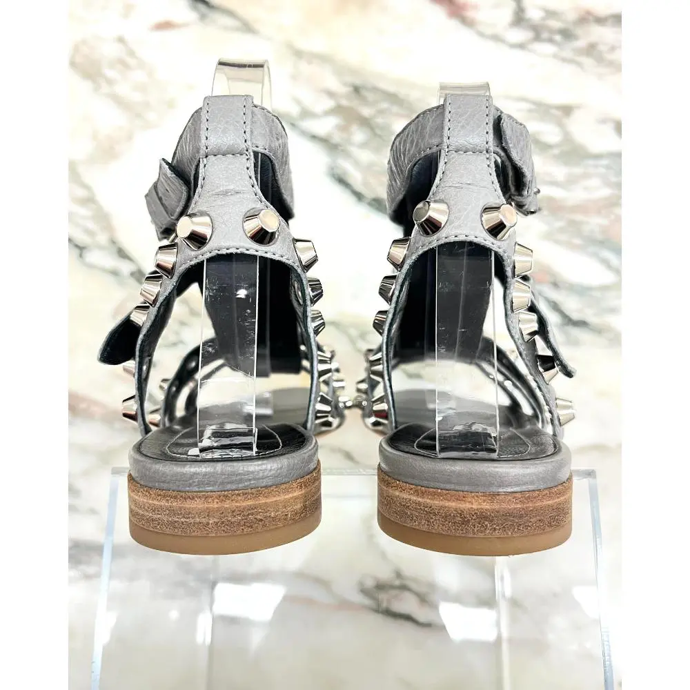 Balenciaga studded gladiator flat sandals ~ sz 37