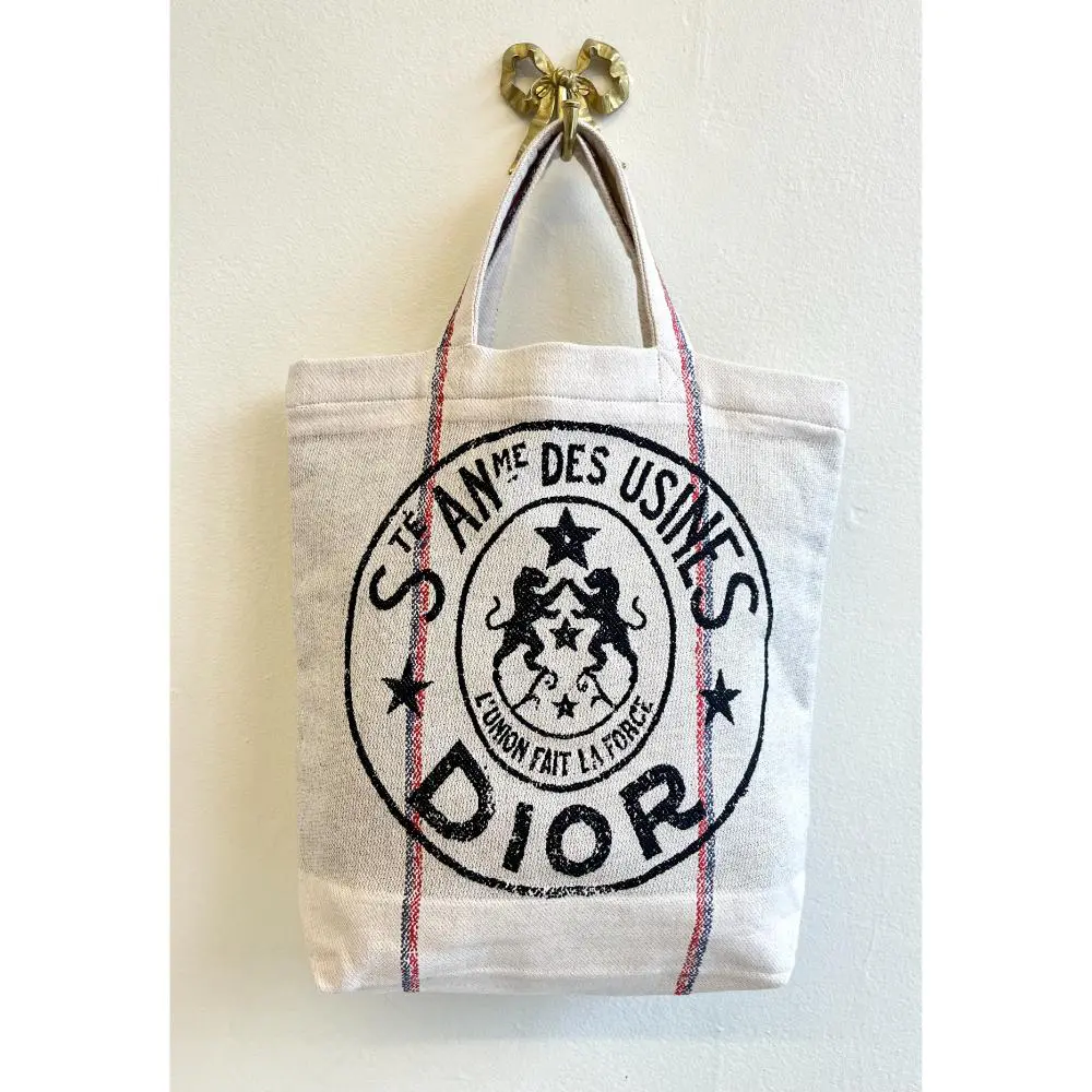 Dior STE ANME DES USINES cotton tote bag The Cat s Meow