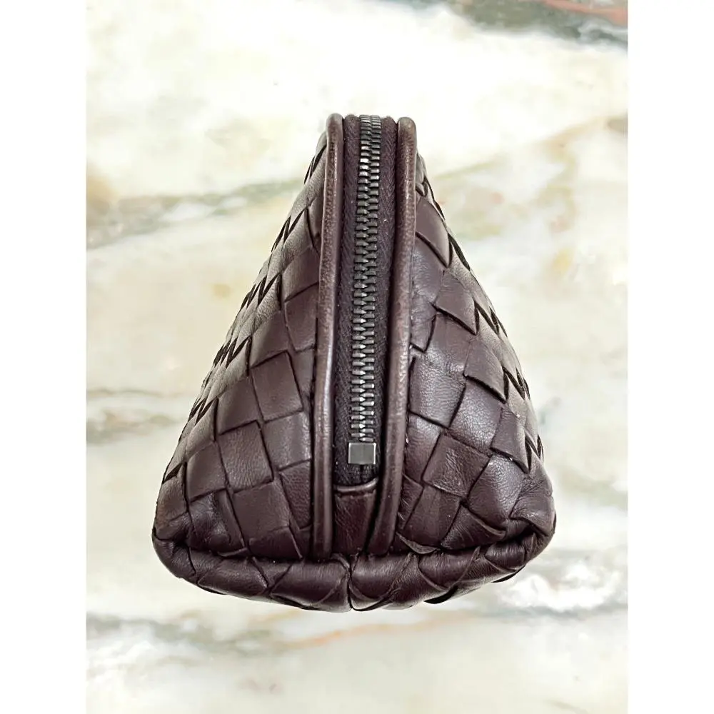 Bottega Veneta Intrecciato leather cosmetic bag