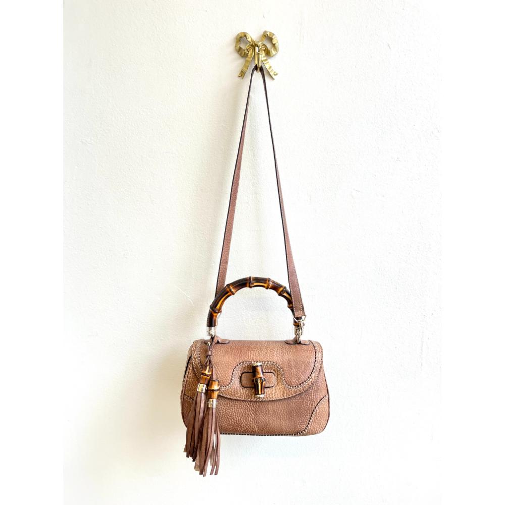 Gucci classic bamboo handle 2-way bag