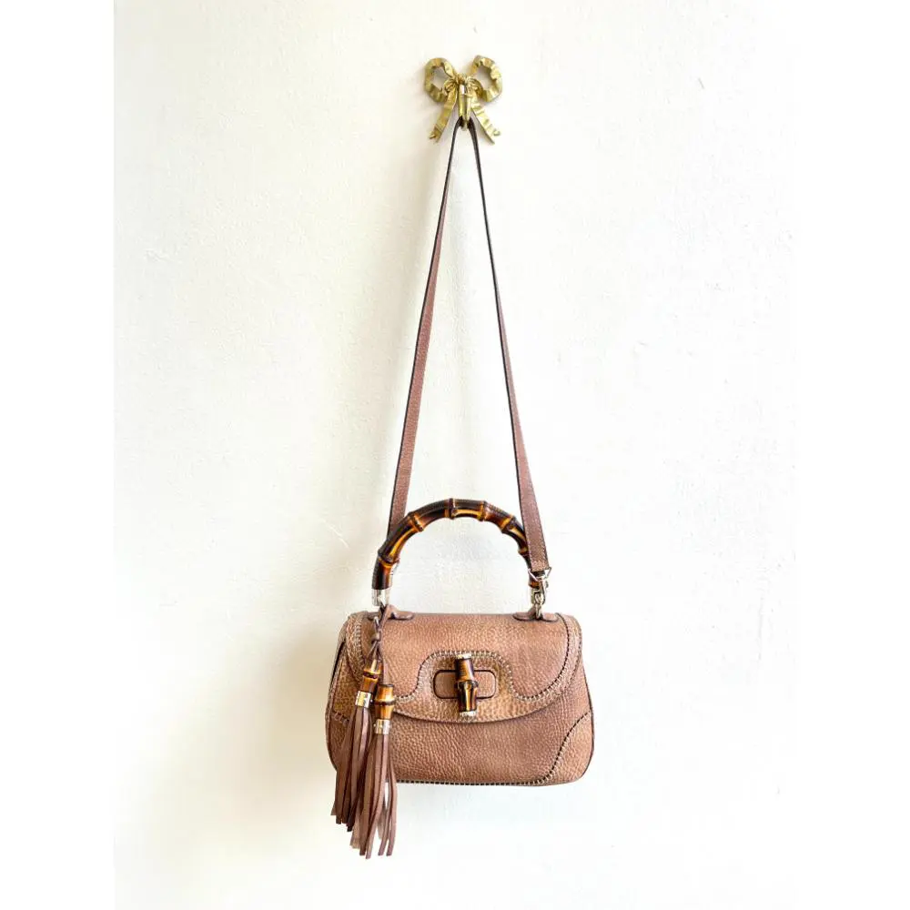 Gucci classic bamboo handle 2-way bag