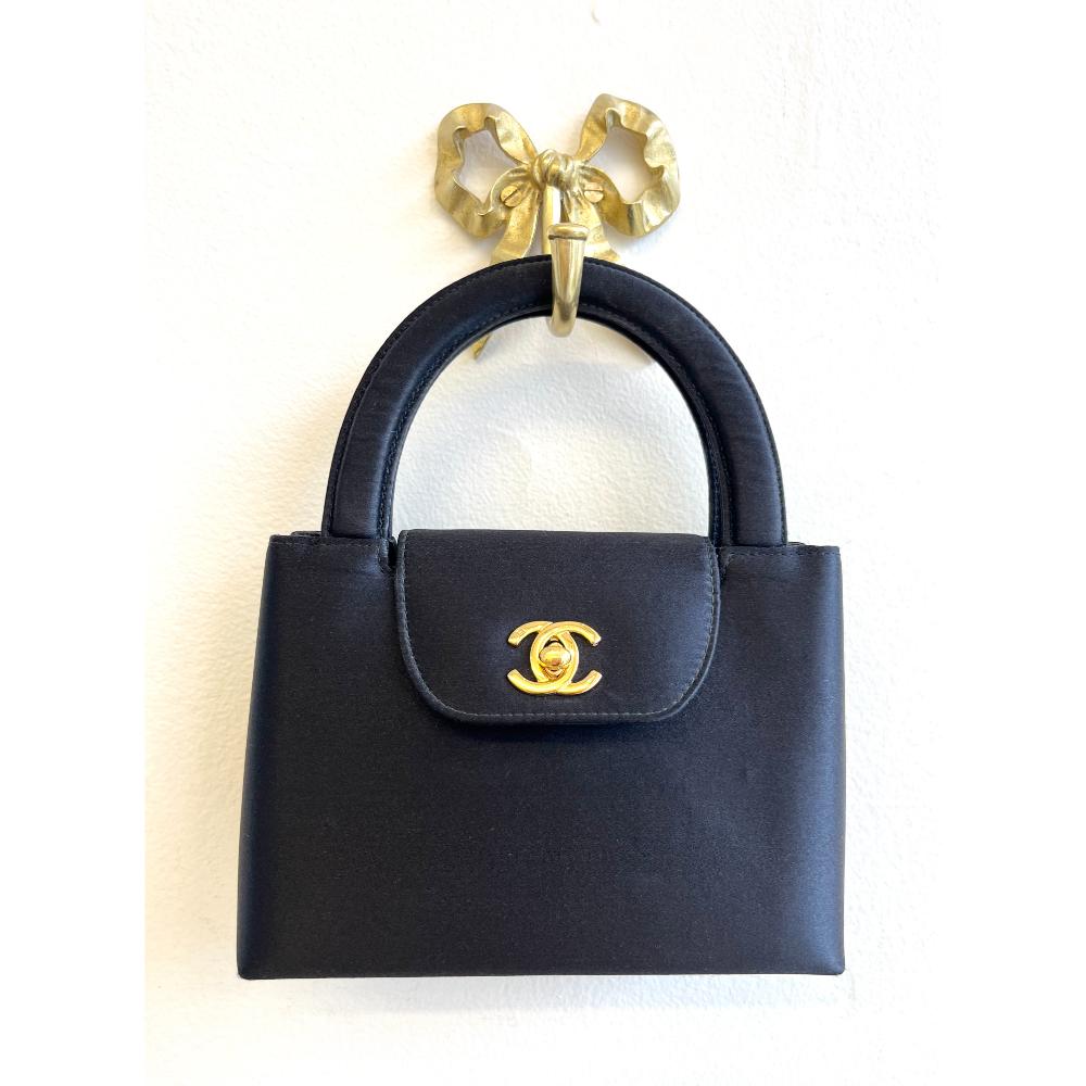 Chanel 1997 silk mini Kelly bag