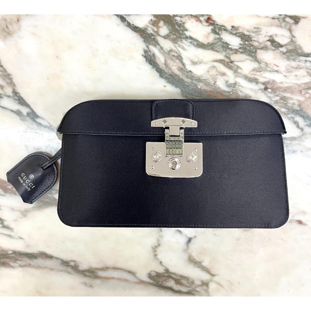 Gucci Lady Lock satin clutch