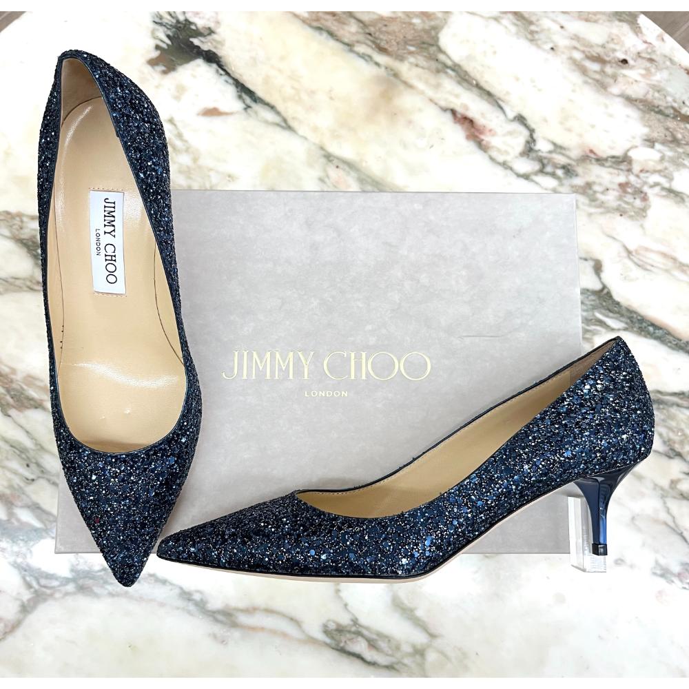 Jimmy Choo Aza glitter heel