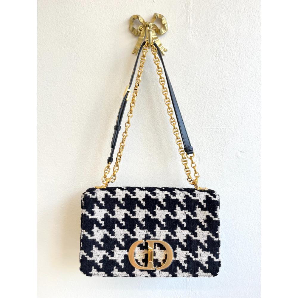 Dior macro houndstooth Caro bag