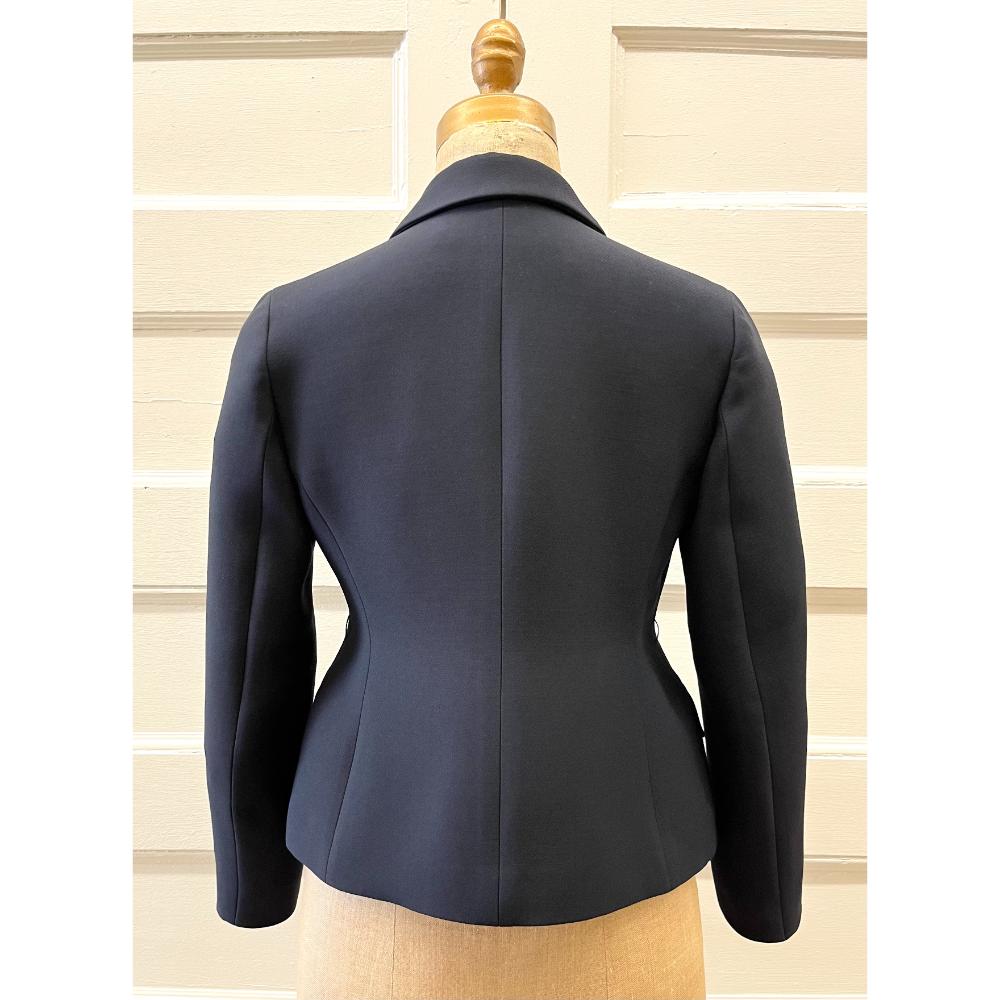 Dior wool blazer jacket with belt