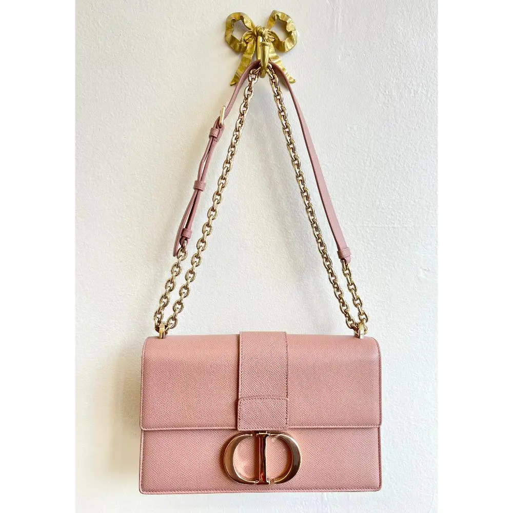 Christian Dior 30 Montaigne blush flap bag