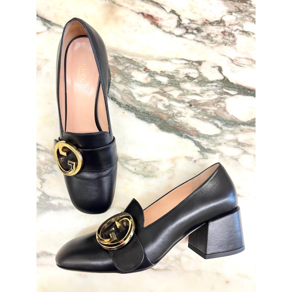 Gucci Blondie leather pumps s38