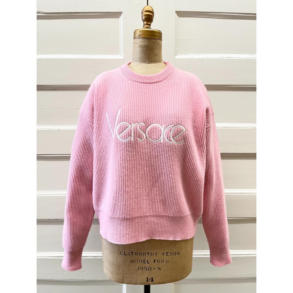 Versace pink wool sweater