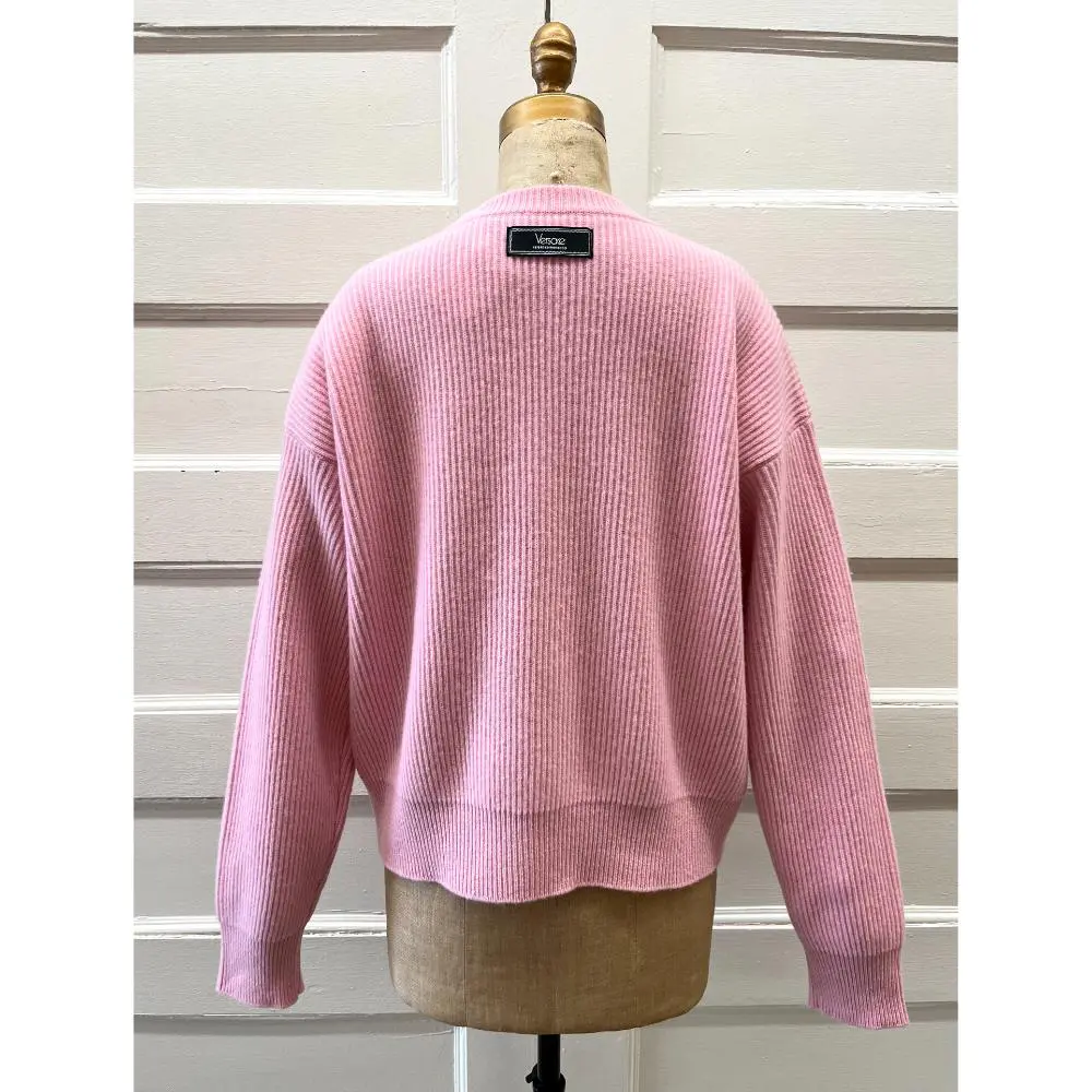 Versace pink wool sweater