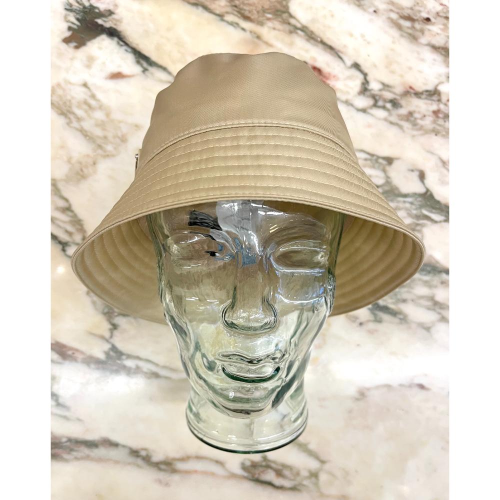 Prada Re-nylon bucket hat in Desert Beige