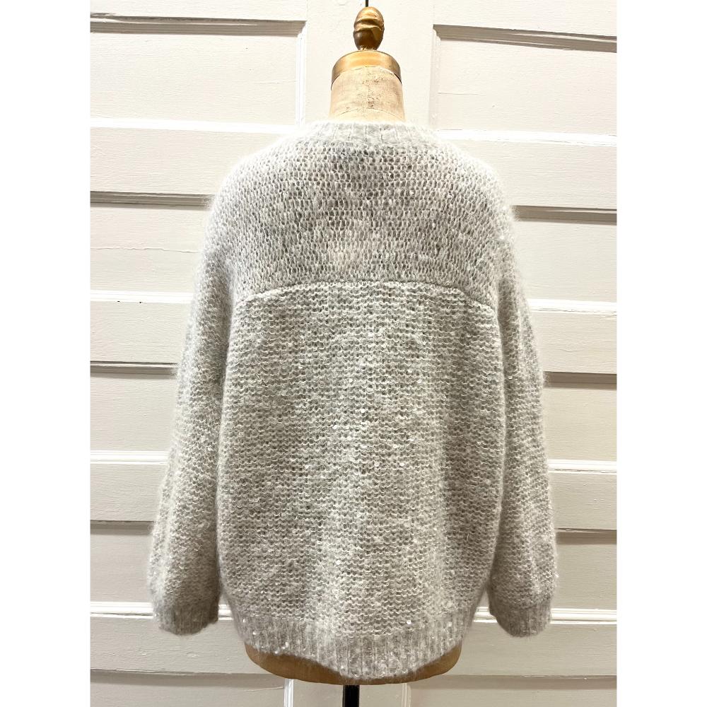 Brunello Cucinelli mohair blend & sequin knit sweater