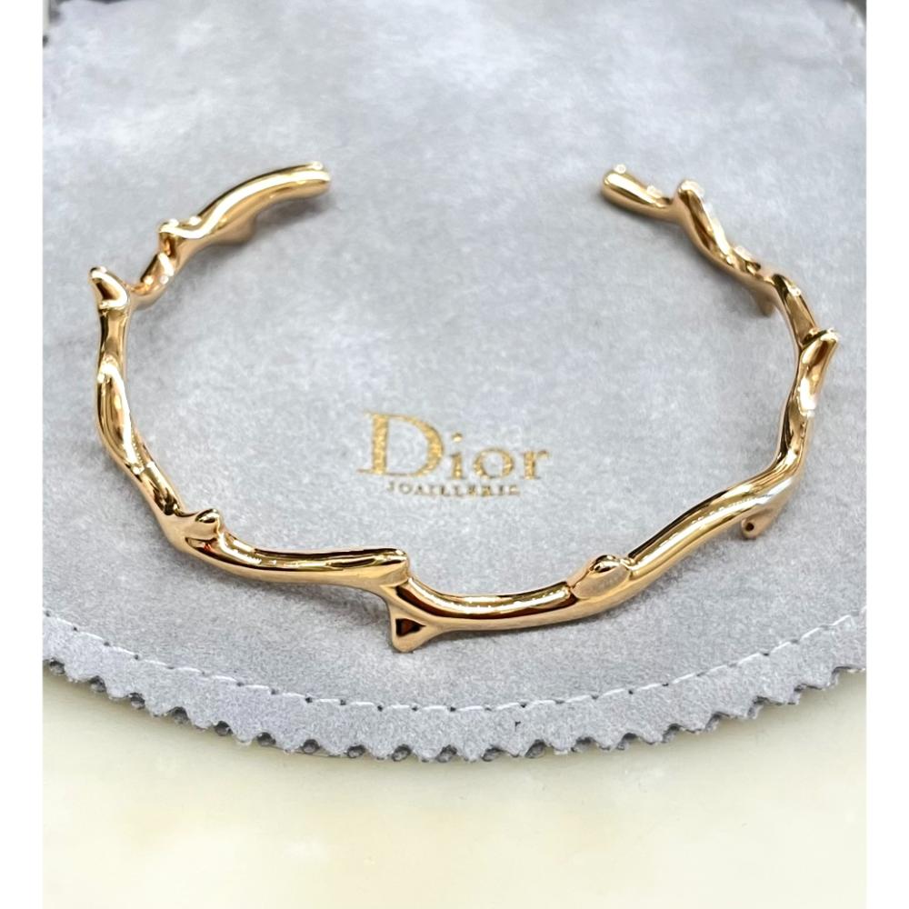 Dior Bois de Rose 18k rose gold open cuff bracelet