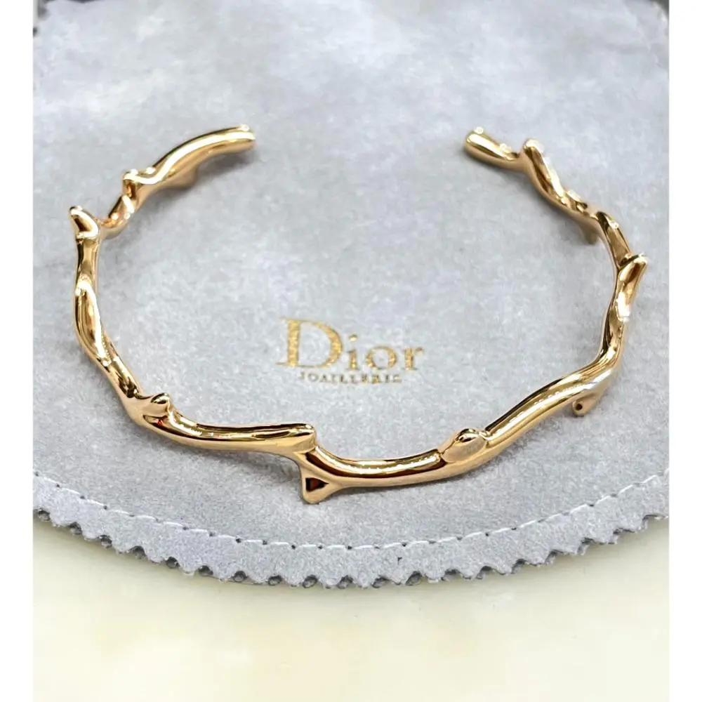 Dior Bois de Rose 18k rose gold open cuff bracelet