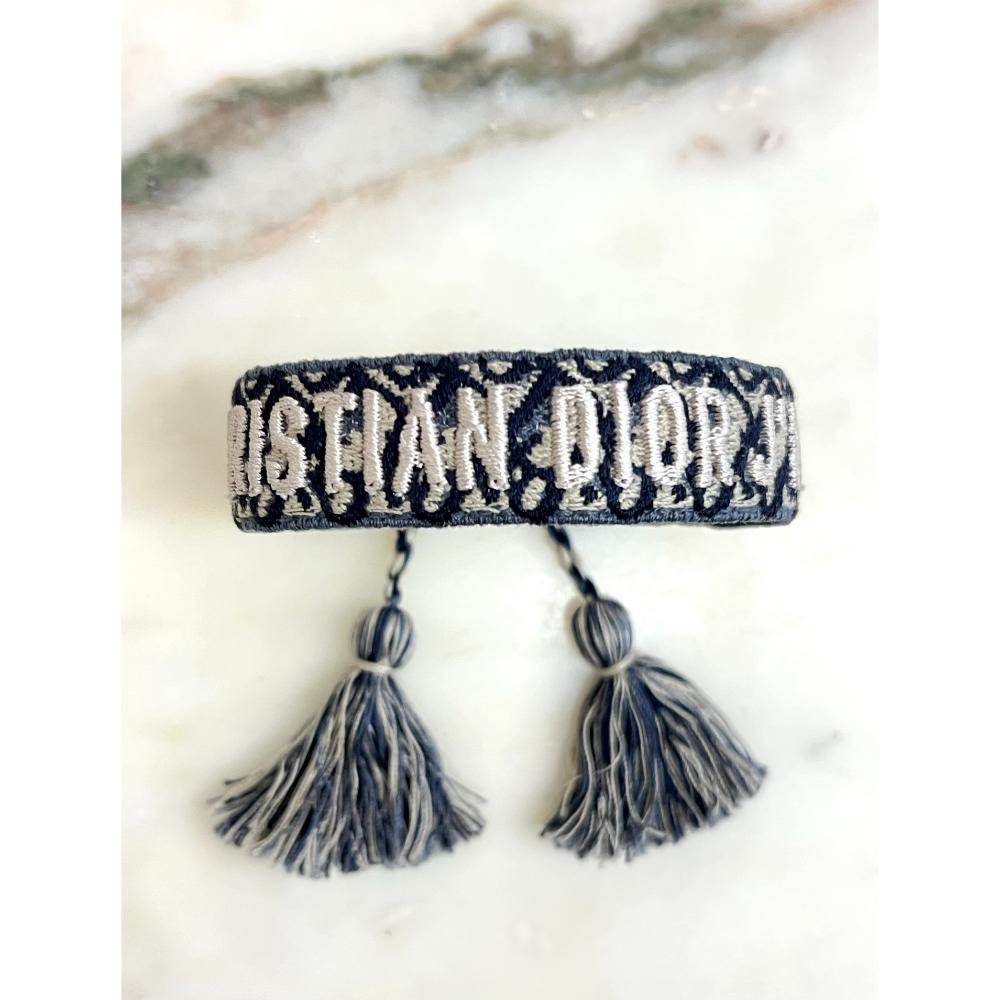 Dior embroidered Oblique friendship bracelet