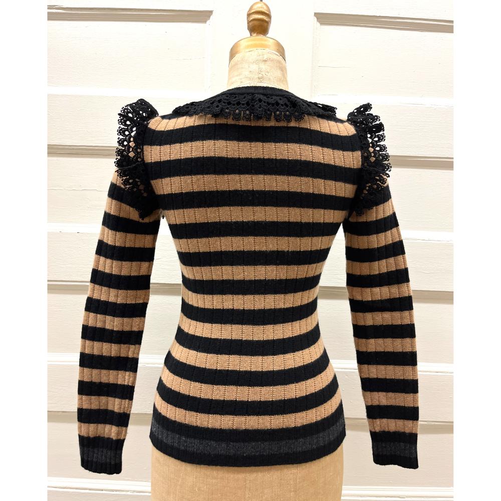 Dolce & Gabbana Sacred Heart striped sweater