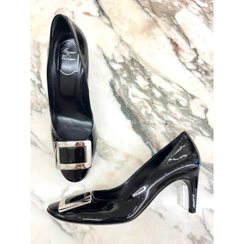 Roger Vivier patent leather Trompette pumps -  sz 39