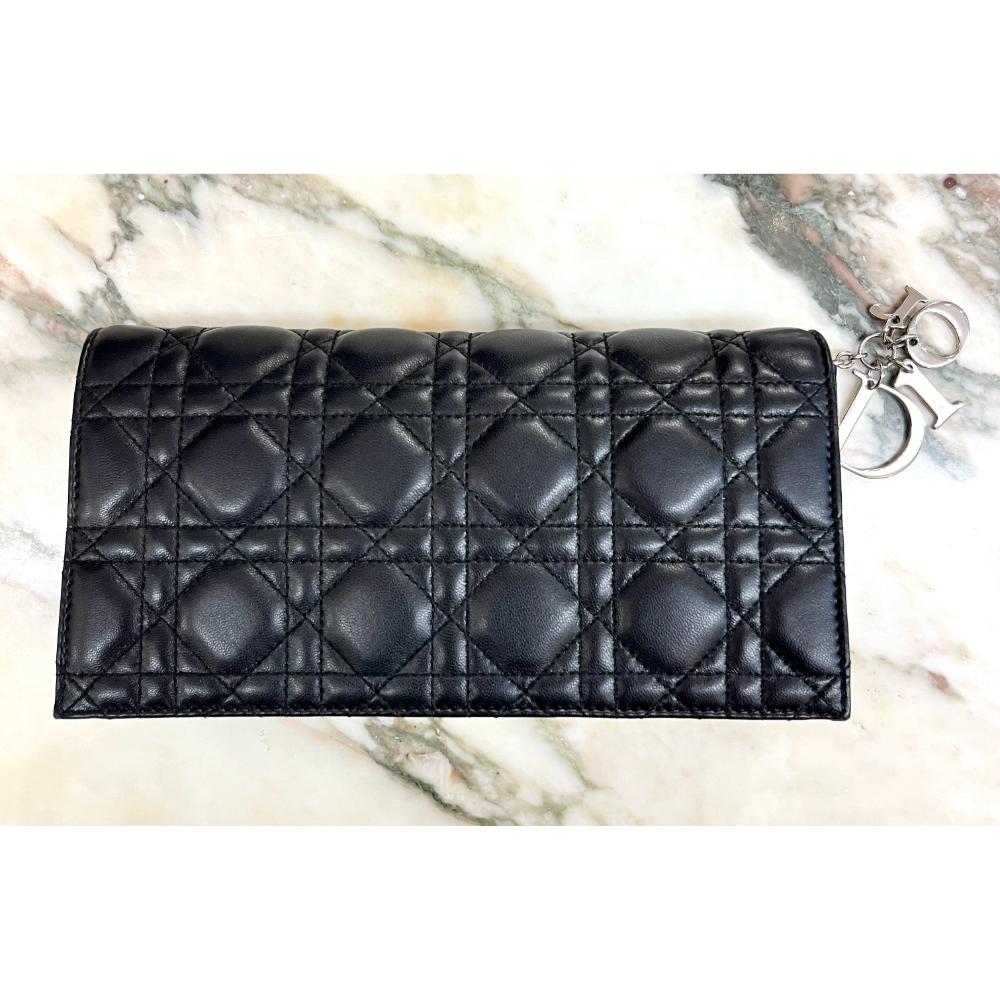 Dior Cannage leather pouch purse/clutch