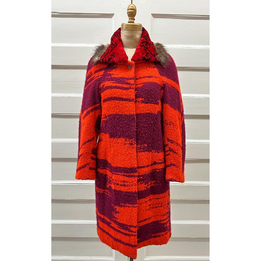 Christian LaCroix 1990 wool boucle coat