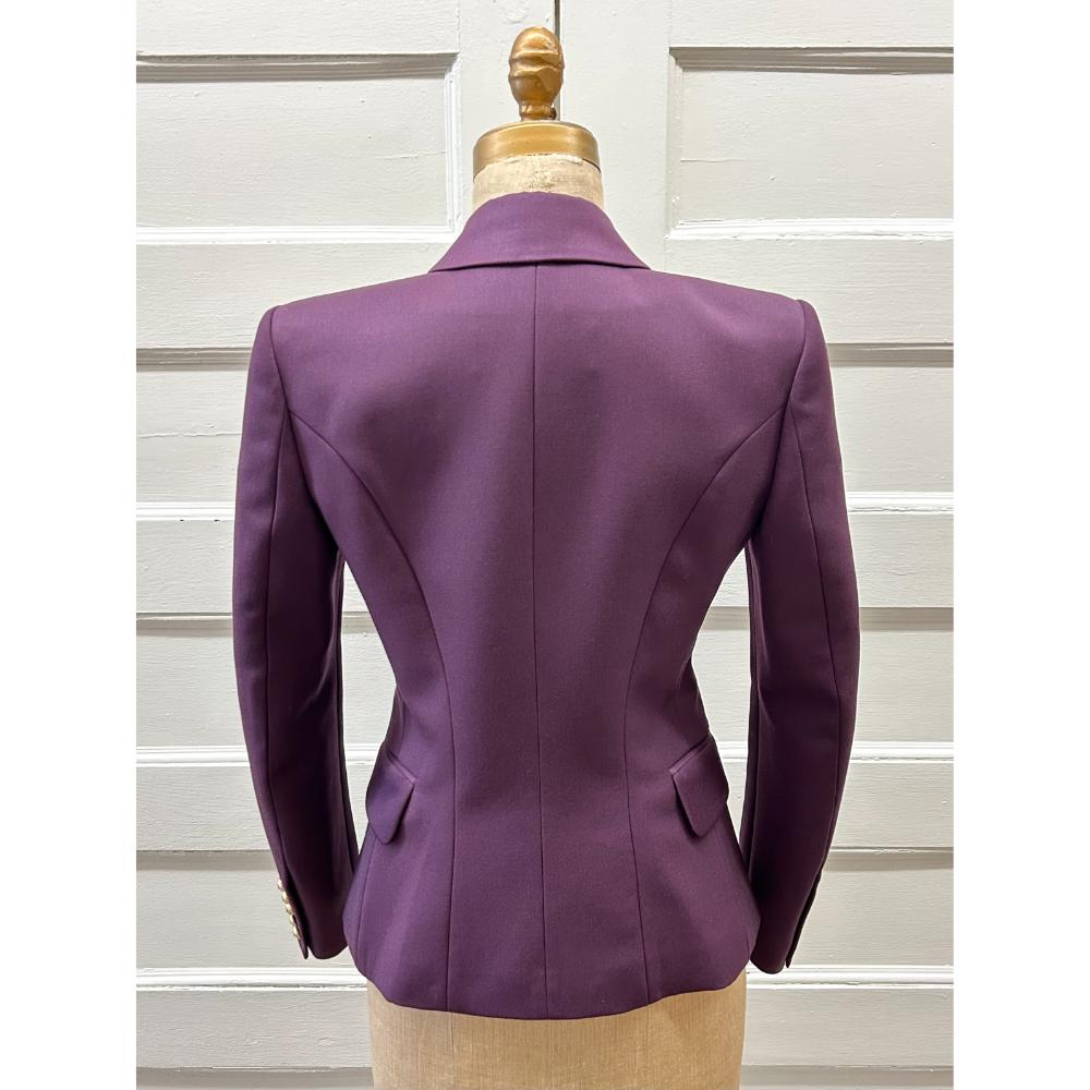 Balmain purple wool blazer