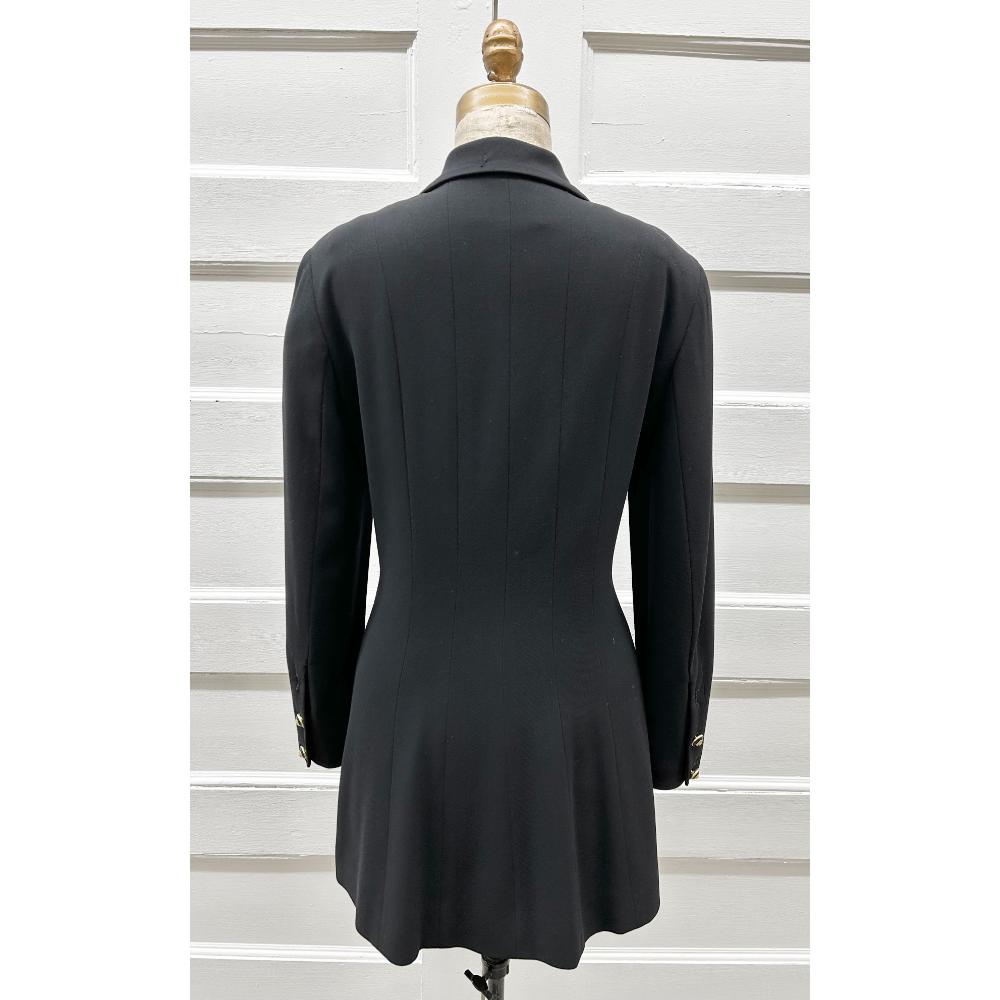 Chanel 1980s black jacket/dress