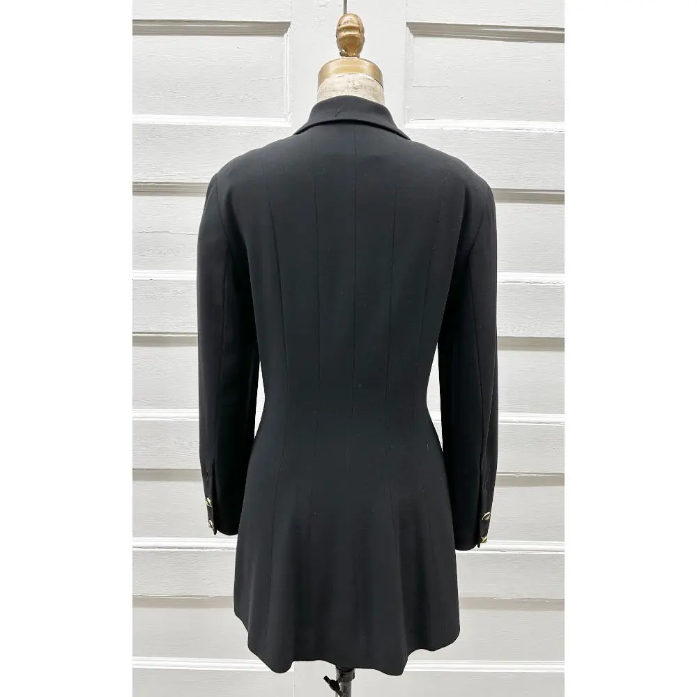 Chanel 1980s black jacket/dress