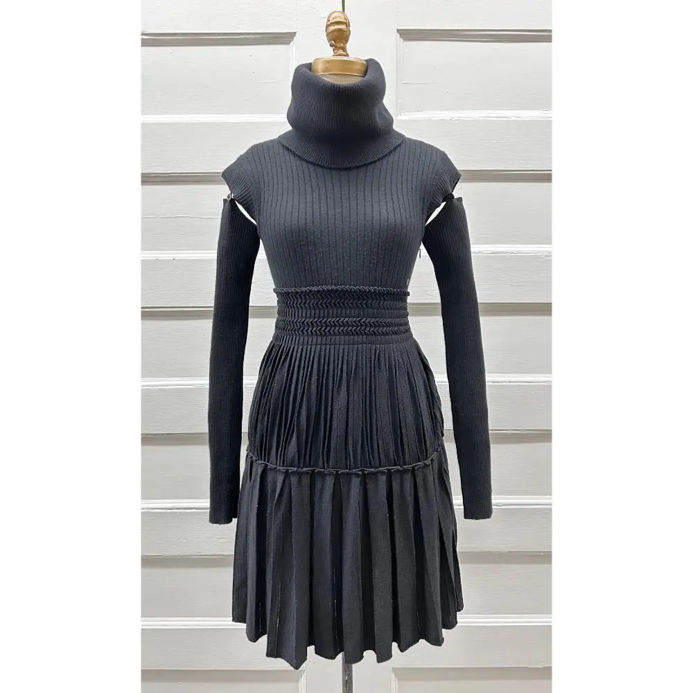 Chanel 2008 black knit dress