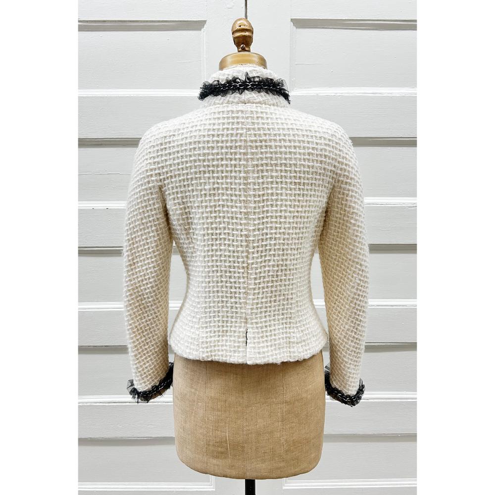 Chanel 2000 ivory tweed jacket